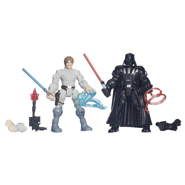 Star Wars Luke Skywalker DARTH VADER HAN Stormtrooper MASHERS 5 Figures JEDI set 