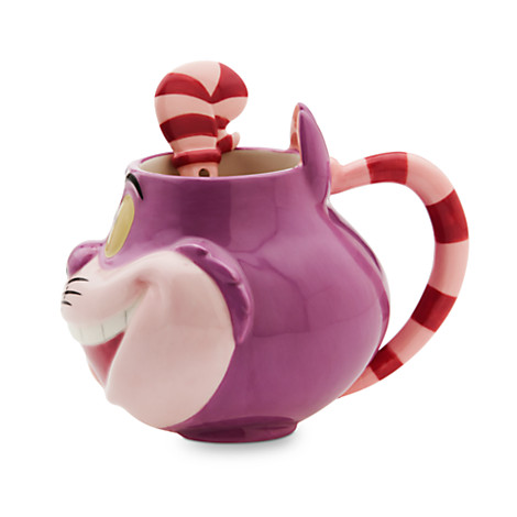 Alice in Wonderland & Cheshire Cat Pair Mug Cup Disney Store Japan Box –