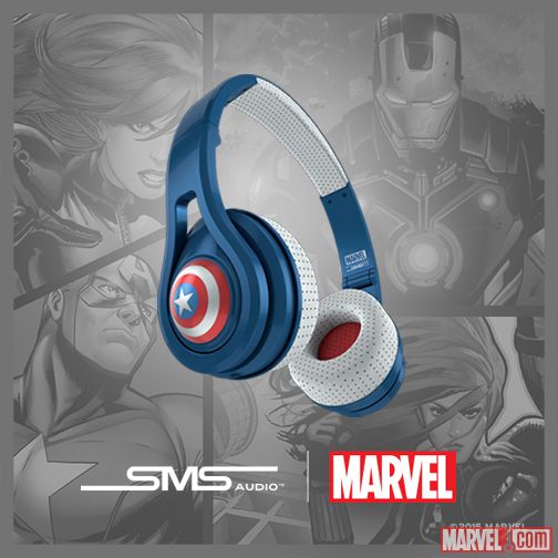 Marvel Collectors Edition Original SMS Audio Sport Wired Microlite  Headphones