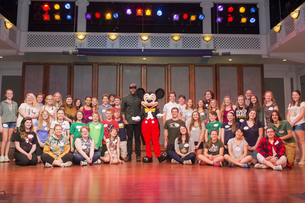 (Dec. 31, 2015): Kevin “K.O.” Olusola, cello beatboxer for the Grammy Award-winning vocal quintet Pentatonix, surprised Disney Performing Arts students Dec. 29, 2015, with a guest appearance at Disney’s Saratoga Springs Resort. Olusola visited with students taking part in the “Disney Sings” musical workshop during his recent visit to Walt Disney World Resort. Disney's Saratoga Springs Resort & Spa is located at Walt Disney World Resort in Lake Buena Vista, Fla. (Mariah Wild, photographer)