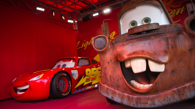 Lightning McQueen & Tow mater at Hollywood Studios