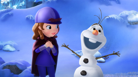 SOFIA THE FIRST - "The Secret Library: Olaf and the Tale of Miss Nettle" - For the first time ever, Disney's "Frozen" will be presented on Disney Channel, SUNDAY, FEBRUARY 14 (7:00 p.m., ET/PT). From Walt Disney Animation Studios, "Frozen" is the highest grossing animated feature film ever and has won multiple awards including two Academy Awards, a Golden Globe and two Grammy Awards. (Disney Junior) PRINCESS SOFIA, OLAF