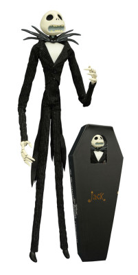 jack skellington figure in coffin