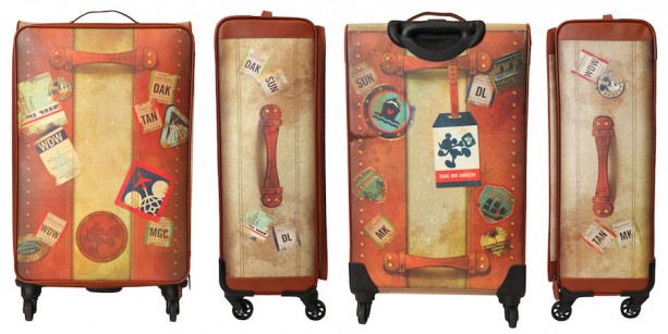 Full Sized Retro Canvas styled Suitcase fro the Disney TAG line