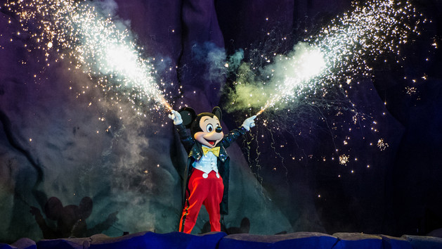 Mickey Mouse in Fantasmic! at Disney's Hollywood Studios