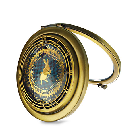 Alice Through the Looking Glass Compact Glass Mirror