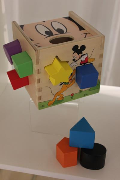 Mickey Mouse and Friends Wooden Shape Sorting Cube