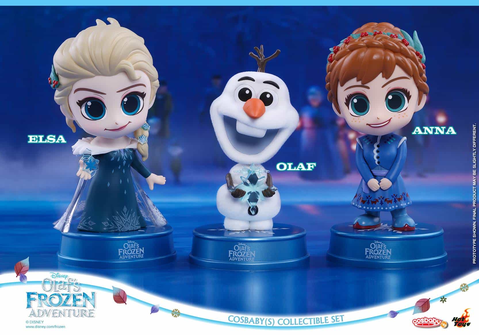 olaf's frozen adventure figure set