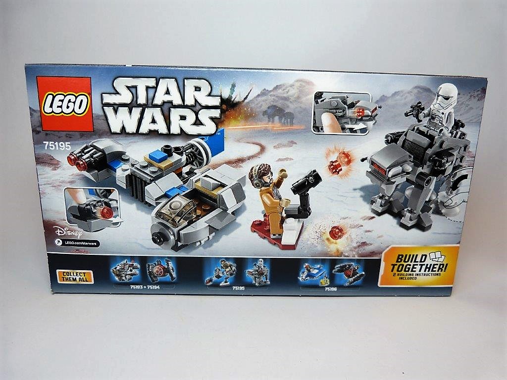 LEGO Star Wars: The Last Jedi Ski Speeder vs. First Order Walker  Microfighters 75195 Building Kit (216 Piece)