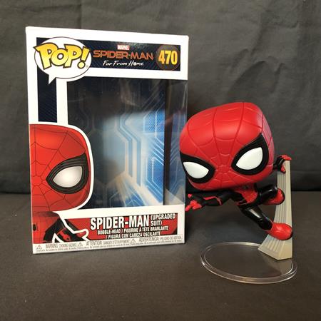 #470 Spider-Man Upgraded Suit Spider Far from Home Funko POP Inc Protector 
