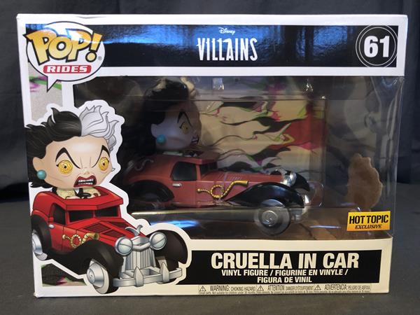 Funko Pop Rides Cruella in Car 101 Dalmatians Disney Villains 61 Hot Topic for sale online 