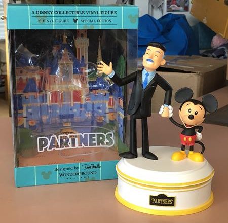 Disney Parks Walt Disney and Mickey Partners Vinyl Figure WonderGround Gallery 