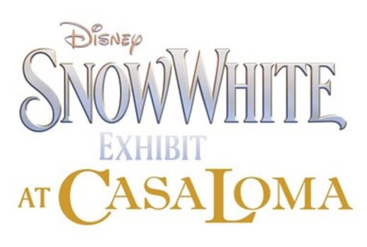 Text reading "Disney Snow White Exhibit at Casa Loma."