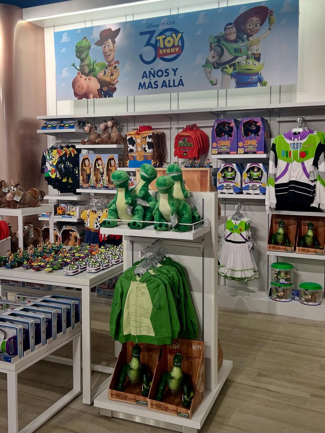 A store display showing a variety of merchandise.