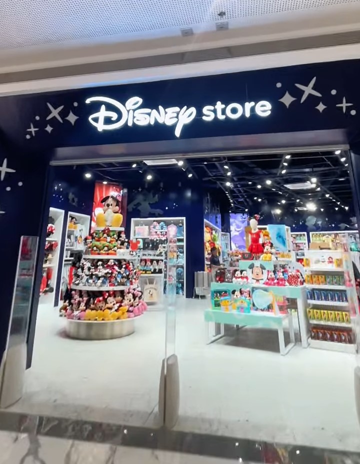 A rather permanent-looking store with interior and exterior decals.