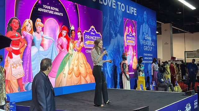 A stage with the announcement.
