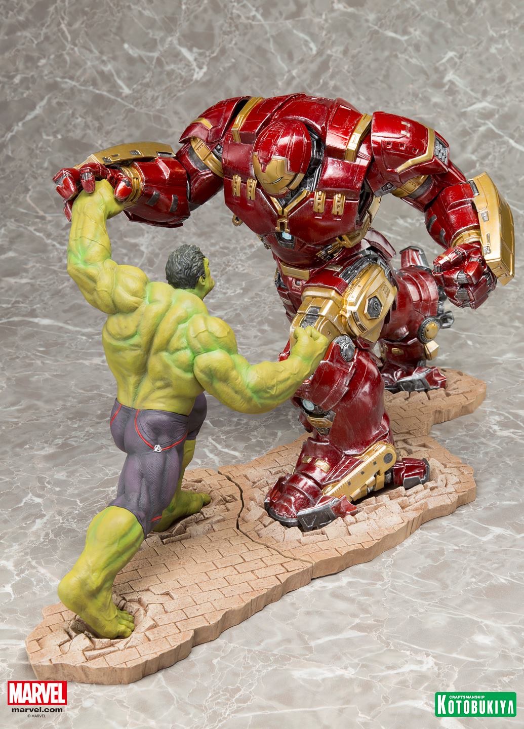 Details On Avengers: Age of Ultron Hulkbuster Iron Man vs. Hulk ARTFX+