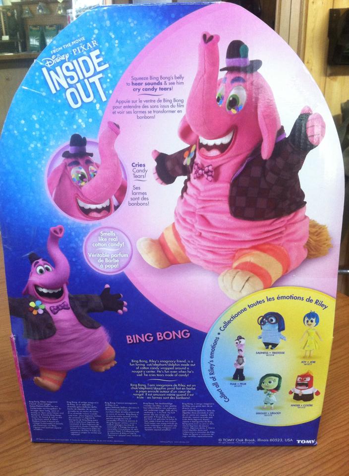 Walt Disney Pixar Inside Out Cotton Candy Scented Bing Bong Plush New ...