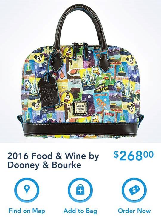 New WDW Food & Wine Dooney & Bourke Bags Available on the