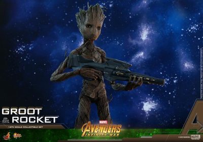 Avengers: Infinity War – 1/6th Scale Groot & Rocket Collectible Set ...