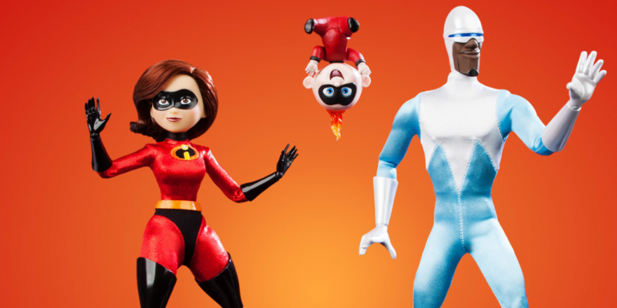 Incredibles 2 Elastigirl, Jack-Jack, & Frozone Designer Doll Set