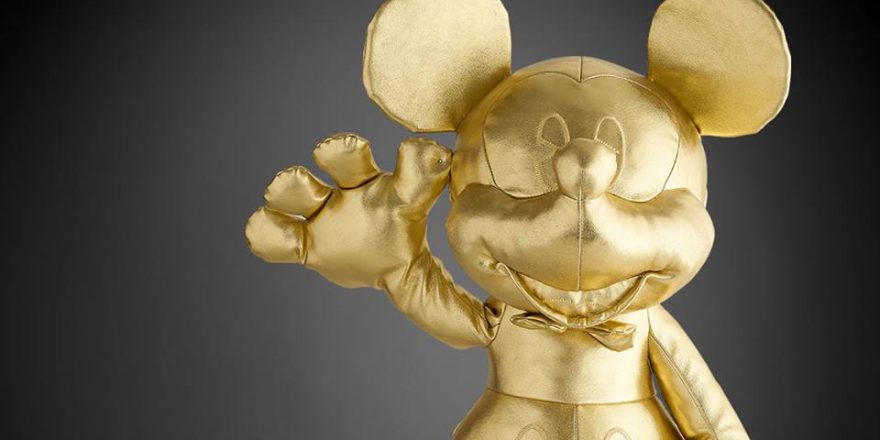 mickey mouse gold collection plush