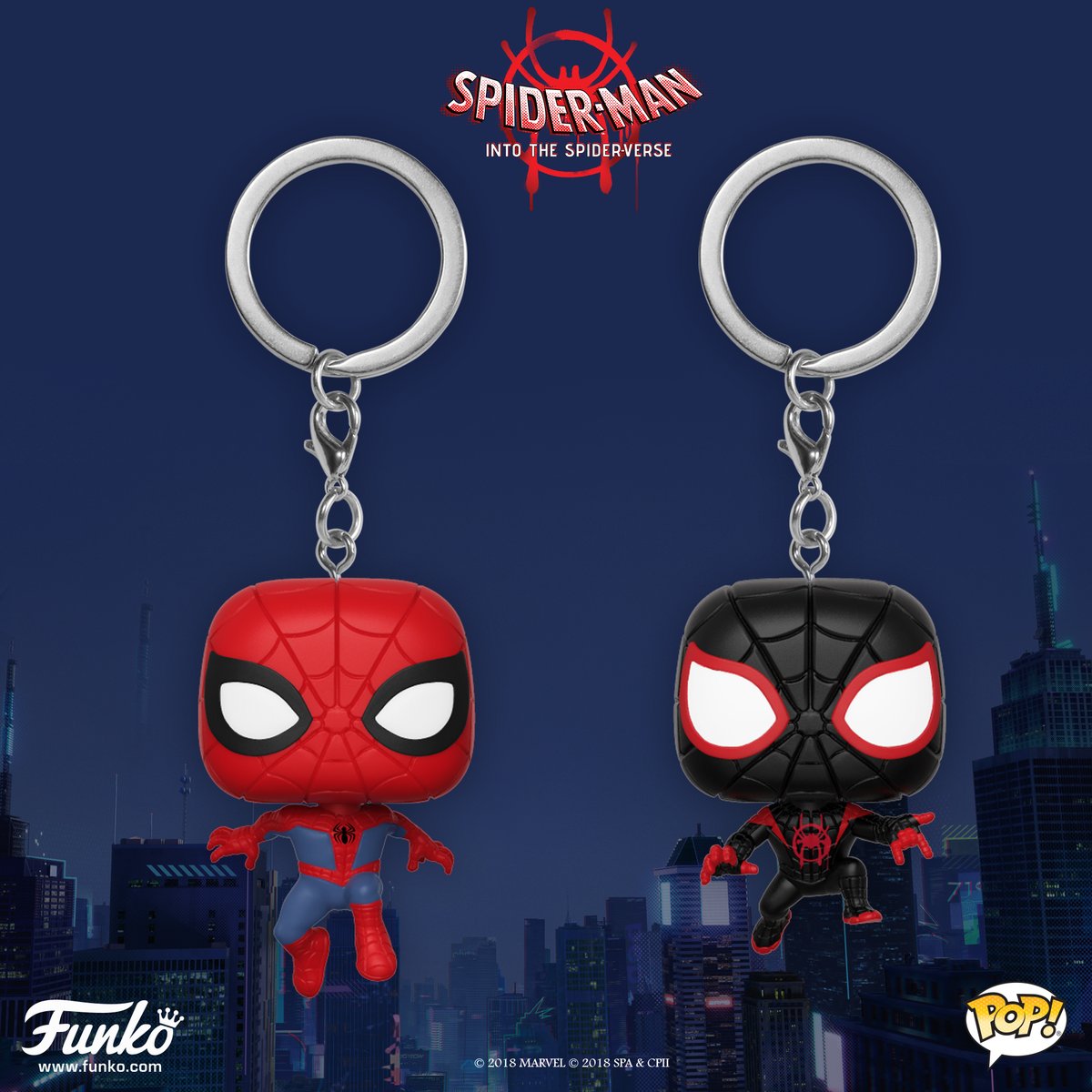 peter parker funko pop keychain