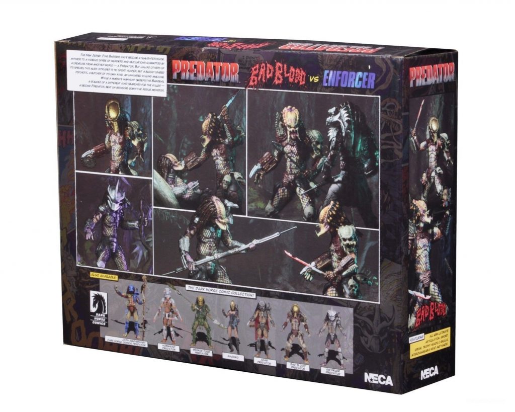 NECA Ultimate Bad Blood vs Enforcer Predator Action Figure Twin Pack ...