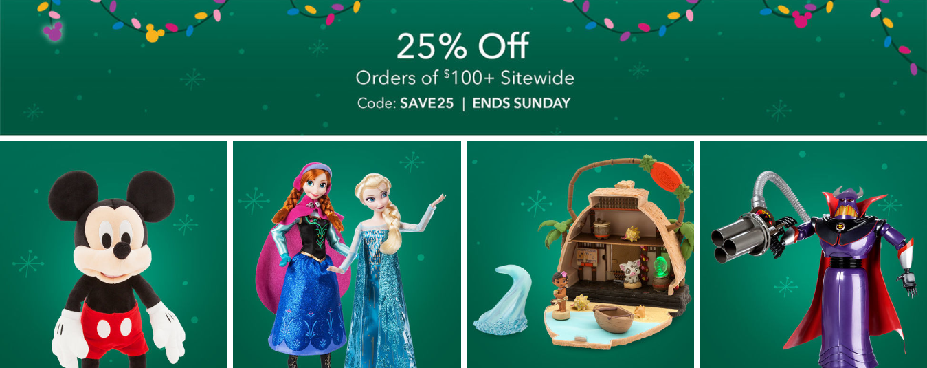 25% Off Orders Over $100 At ShopDisney – DisKingdom.com