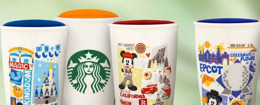 Magic Kingdom Starbucks Ceramic Travel Tumbler | shopDisney