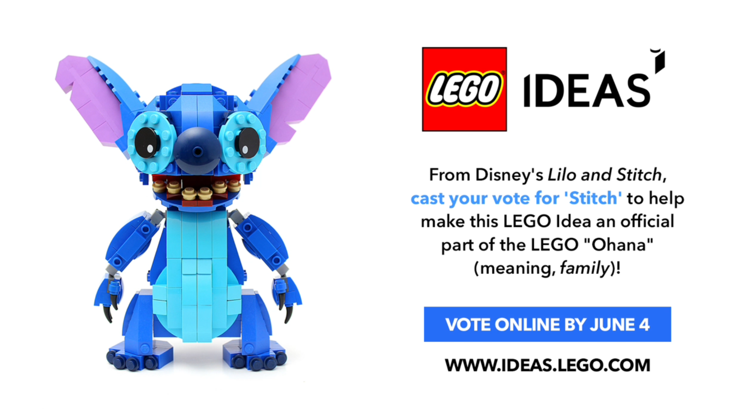 Vote Now For Disney “Stitch” LEGO Idea Set To Become A Reality –