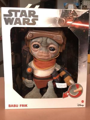 Target Star Wars Talking Babu Frik Plush 9" Mattel 2020 Toy Disney for sale online
