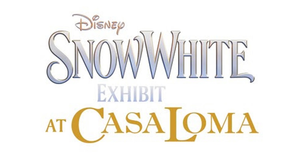 Text reading "Disney Snow White Exhibit at Casa Loma."