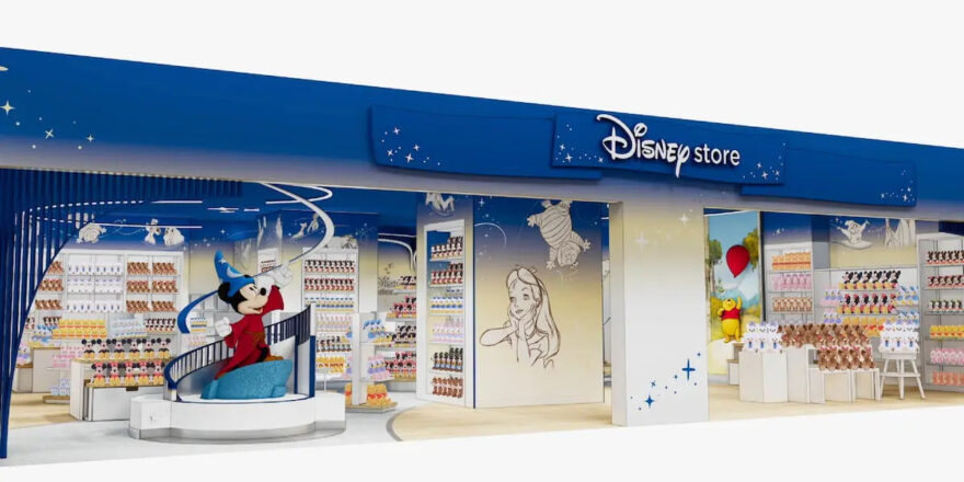 Conceptual drawing of a store front.