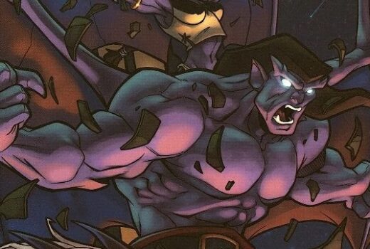 A gargoyle rages.
